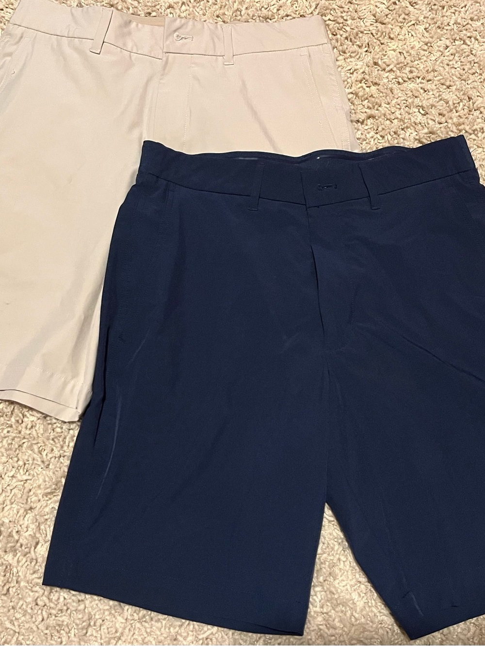 Walter Hagen Men's Golf Shorts in Navy and Tan